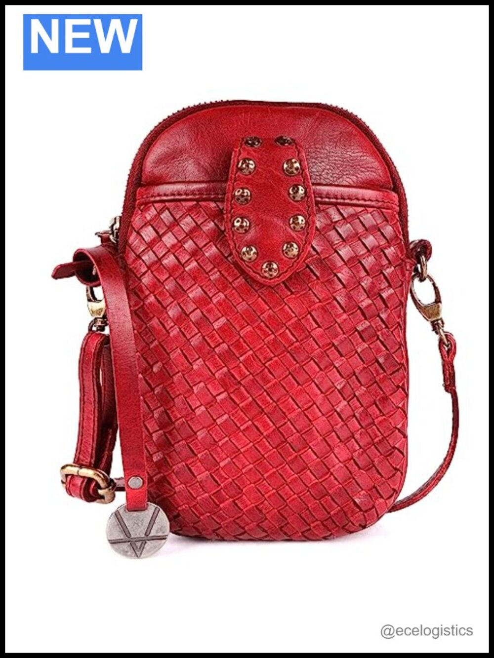 Genuine Leather Small Crossbody Bag for Women Cell Phone Purse Adjustable Strap